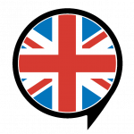 Language bubble Black EN